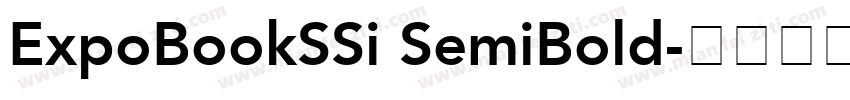 ExpoBookSSi SemiBold字体转换